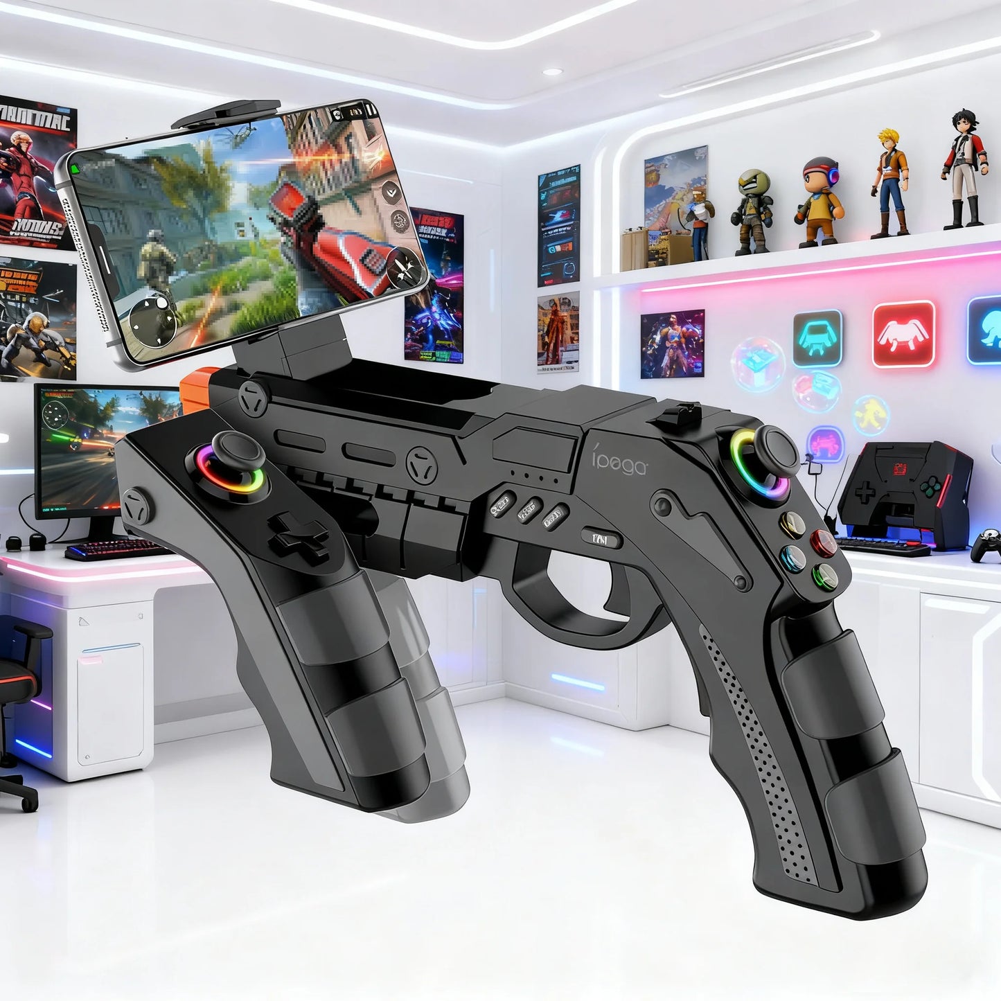 IPEGA PG-9257 Wireless Game Gun (Hall Effect & RGB)